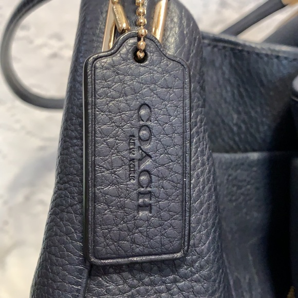 COACH Navy Leather Purse - Picture 4 of 7